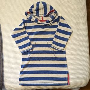 Mini Boden striped towelling robe